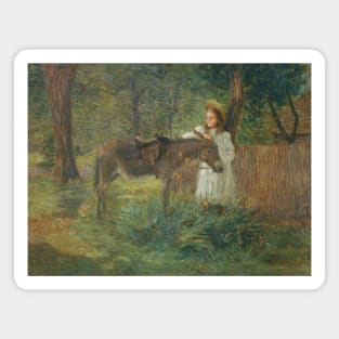 After the Ride by Julian Alden Weir Magnet